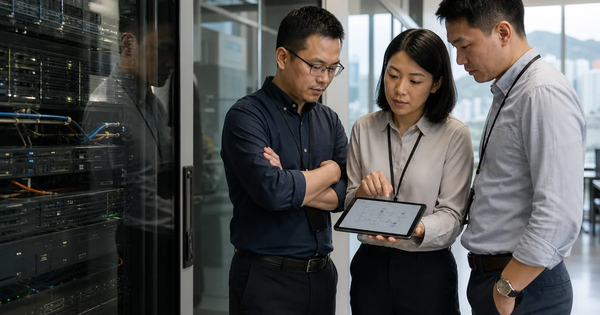 IT and security team comparing private AI architecture, operating duties and controlled infrastructure