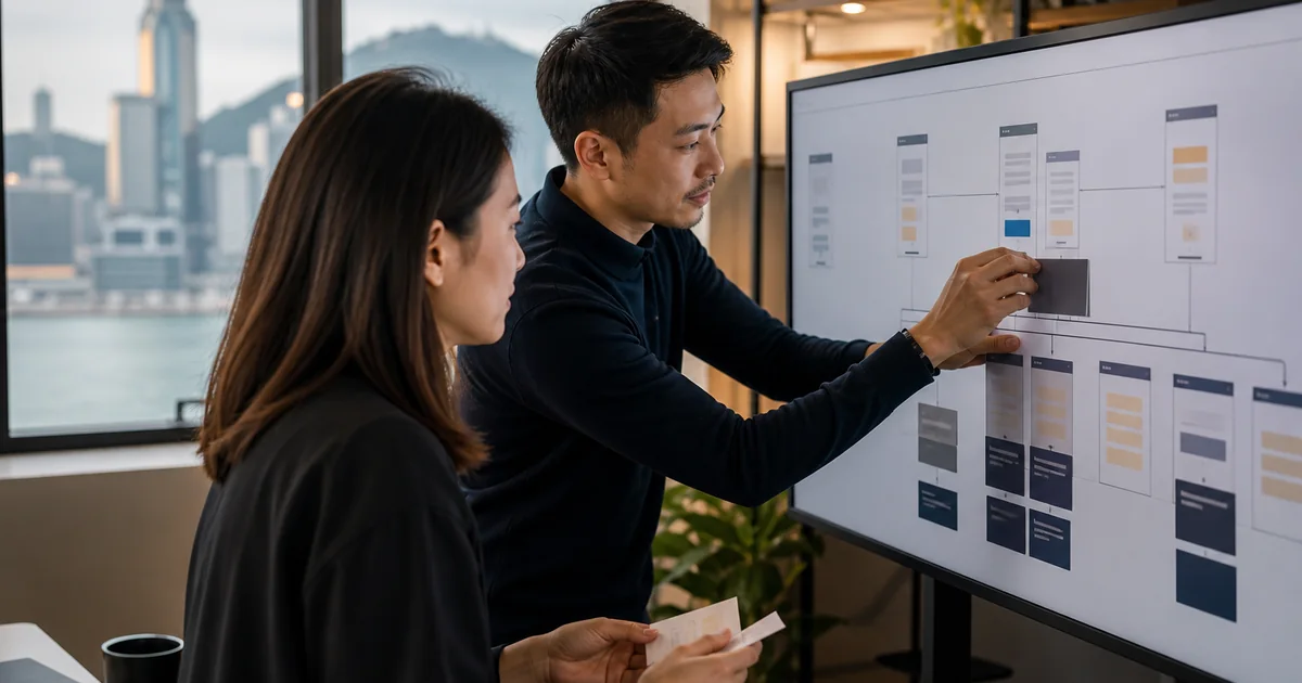 Content team reorganising service pages around search intent, evidence and next actions