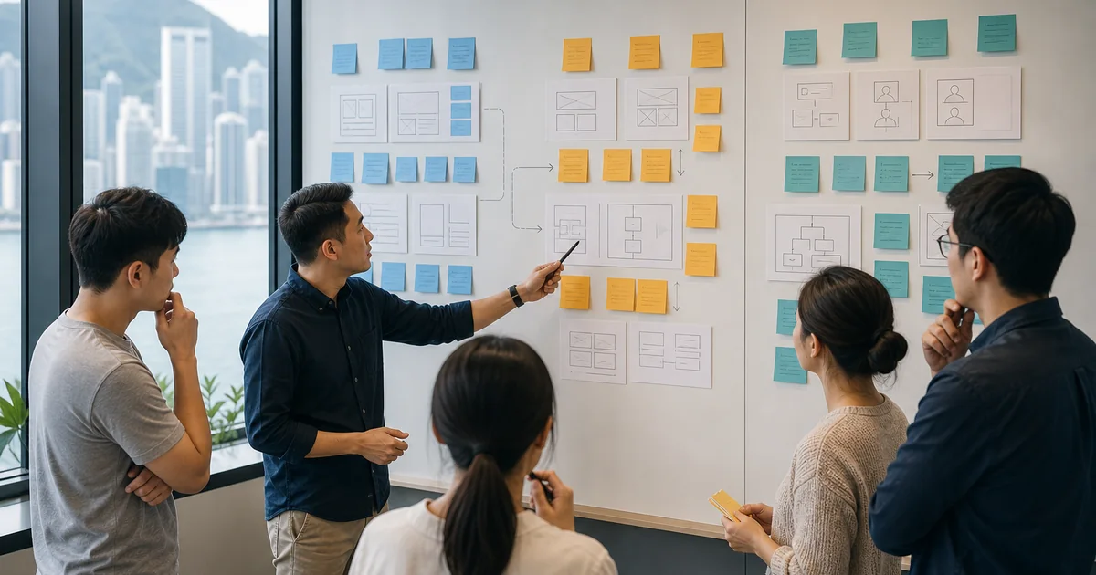 Team separating a public website, customer portal and internal operations into accountable workstreams
