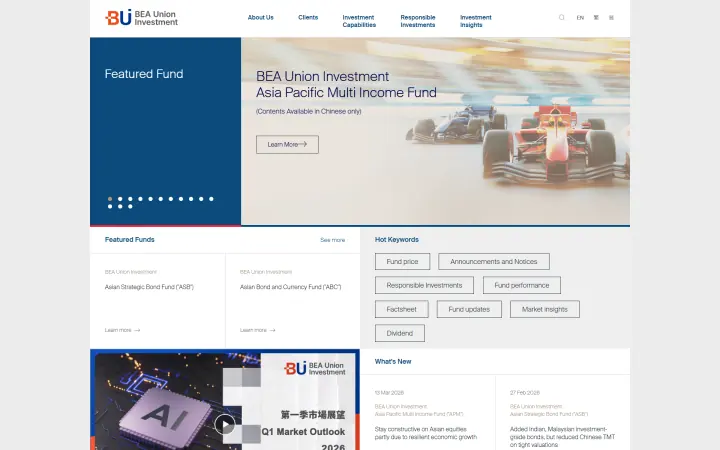 BEA Union Investment Management Limited Desktop