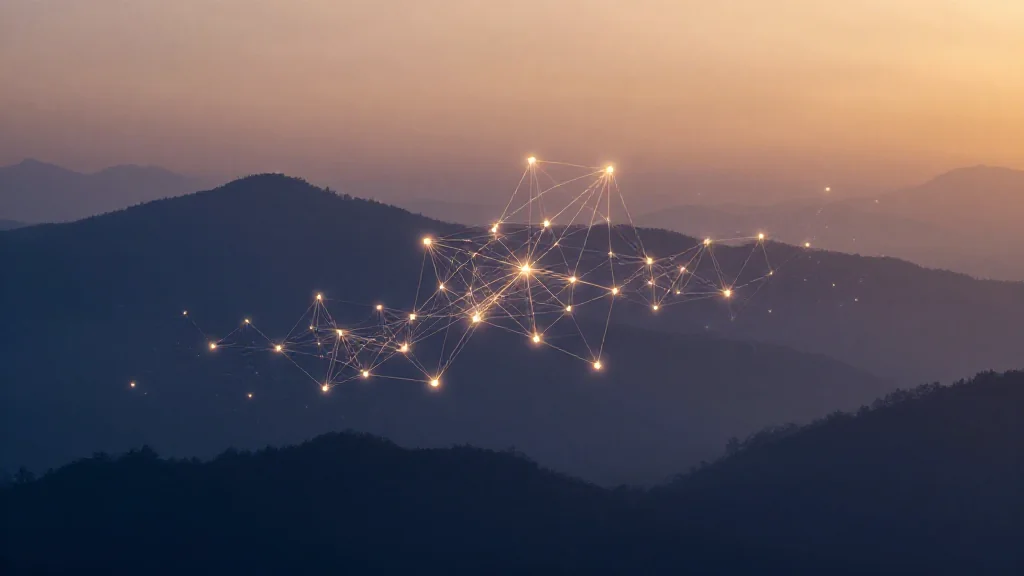 Abstract digital operations visual